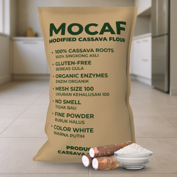 Bulk Cassava Flour 25kg – Premium MOCAF | Gluten-Free | Industrial & Foodservice Grade